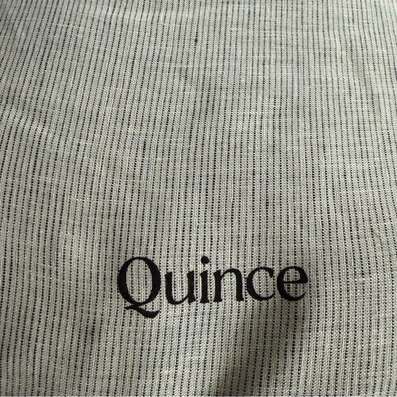 Quince European Linen Duvet Cover Charcoal Chambray Size King/CalKing - Picture 7 of 8